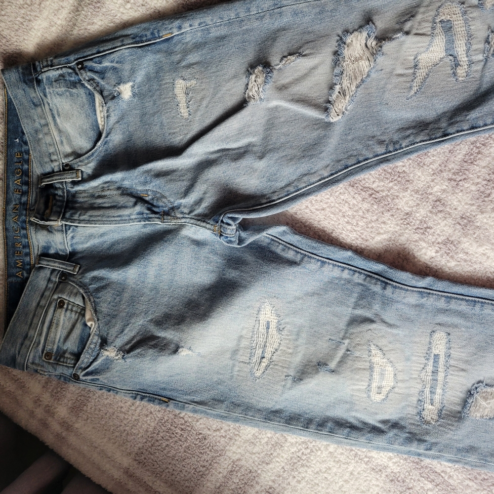 American Eagle Outfitters Light Blue Slim Straight Jeans